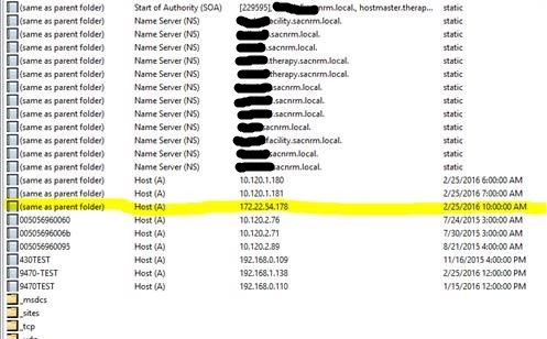 Bad Facility LDAP Entry (Redacted)